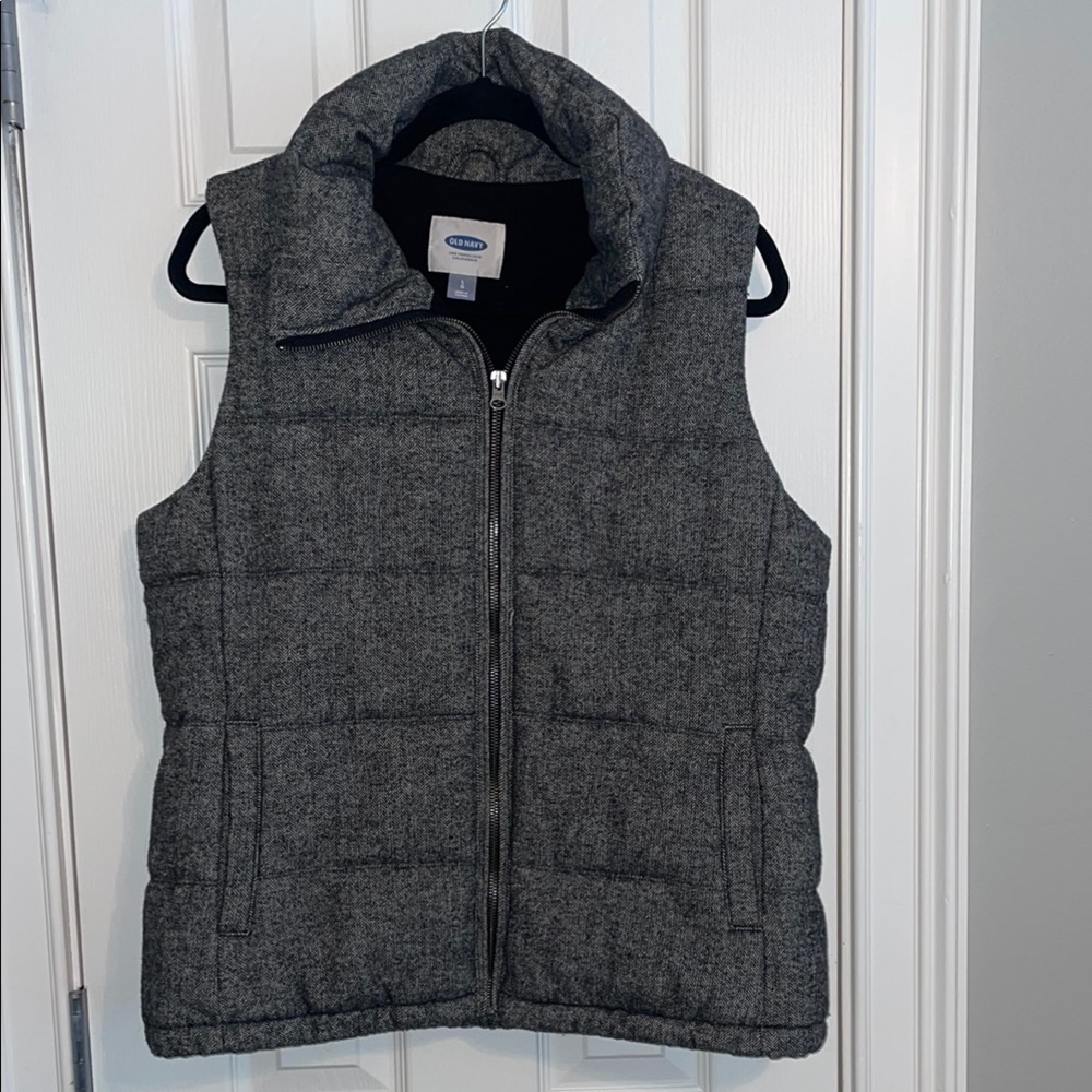 Old Navy Gray Puffer Vest